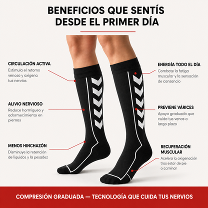 Medias de Compresión Graduada — Alivio para Piernas Cansadas y Mejor Circulación