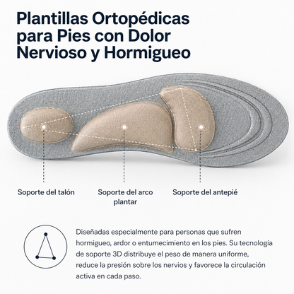Plantillas Ortopédicas para Pies con Dolor Nervioso y Hormigueo