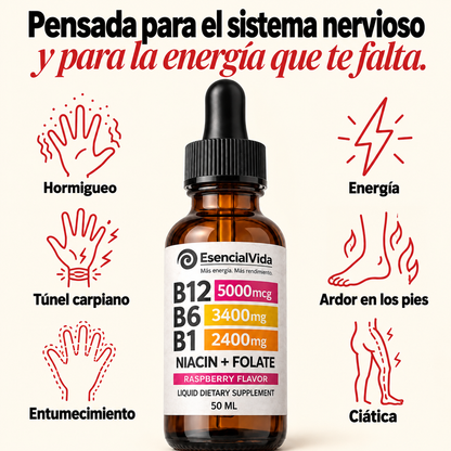 Llevás 6, Pagás 3 — Fórmula B Complejo B12 B6 B1 Sublingual