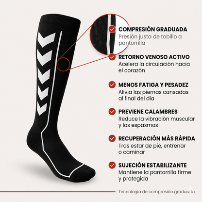 Medias de Compresión Graduada — Alivio para Piernas Cansadas y Mejor Circulación