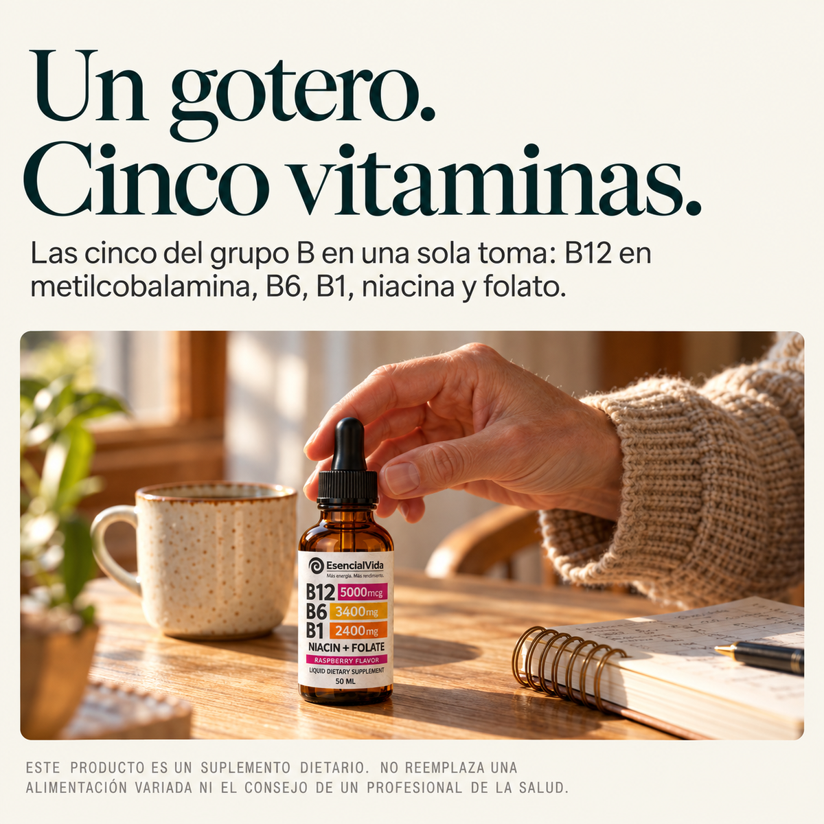 Llevás 6, Pagás 3 — Fórmula B Complejo B12 B6 B1 Sublingual