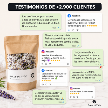 Sales de Baño Alivio Profundo — Ritual Nocturno para Pies y Piernas
