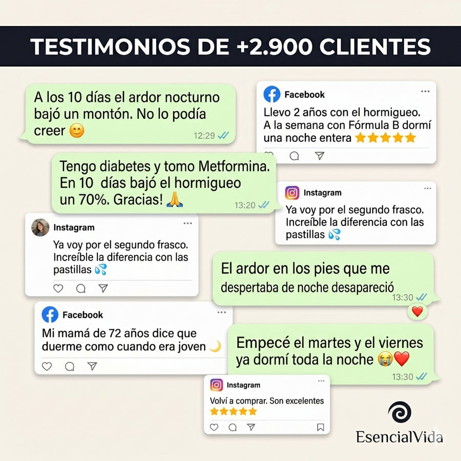 Mensajes reales de clientes